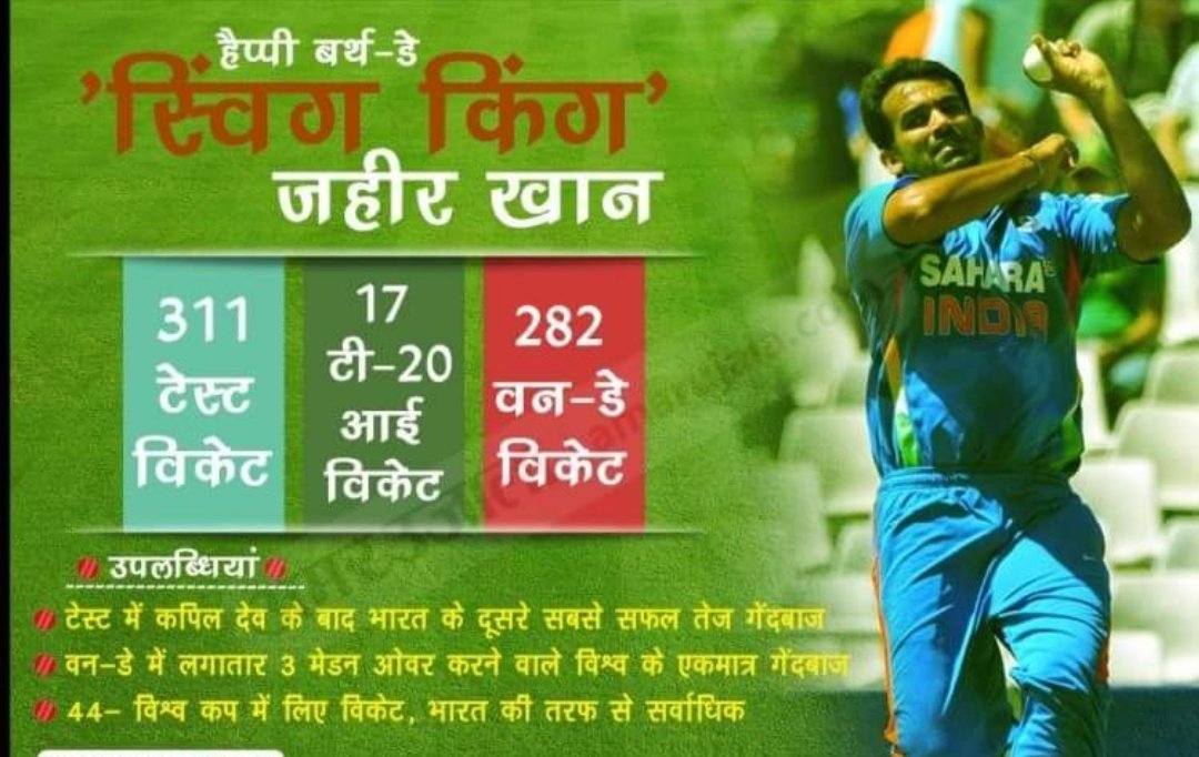 Happy birthday Zaheer khan   