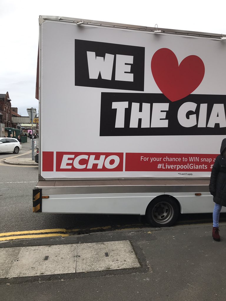HugeMedialtd's tweet photo. #echovan #liverpoolgiants https://t.co/ZZOB6juV01