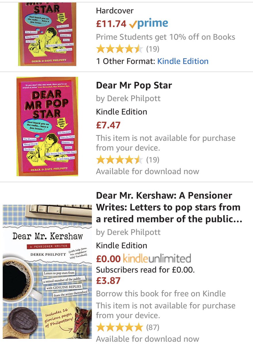 If you haven’t already splashed out on one or even both of these books you have missed the opportunity to witness pop stars trying to argue their way out of questionable lyrics. #Smokie are well represented. #DearMrPopstar #DearMrKershaw