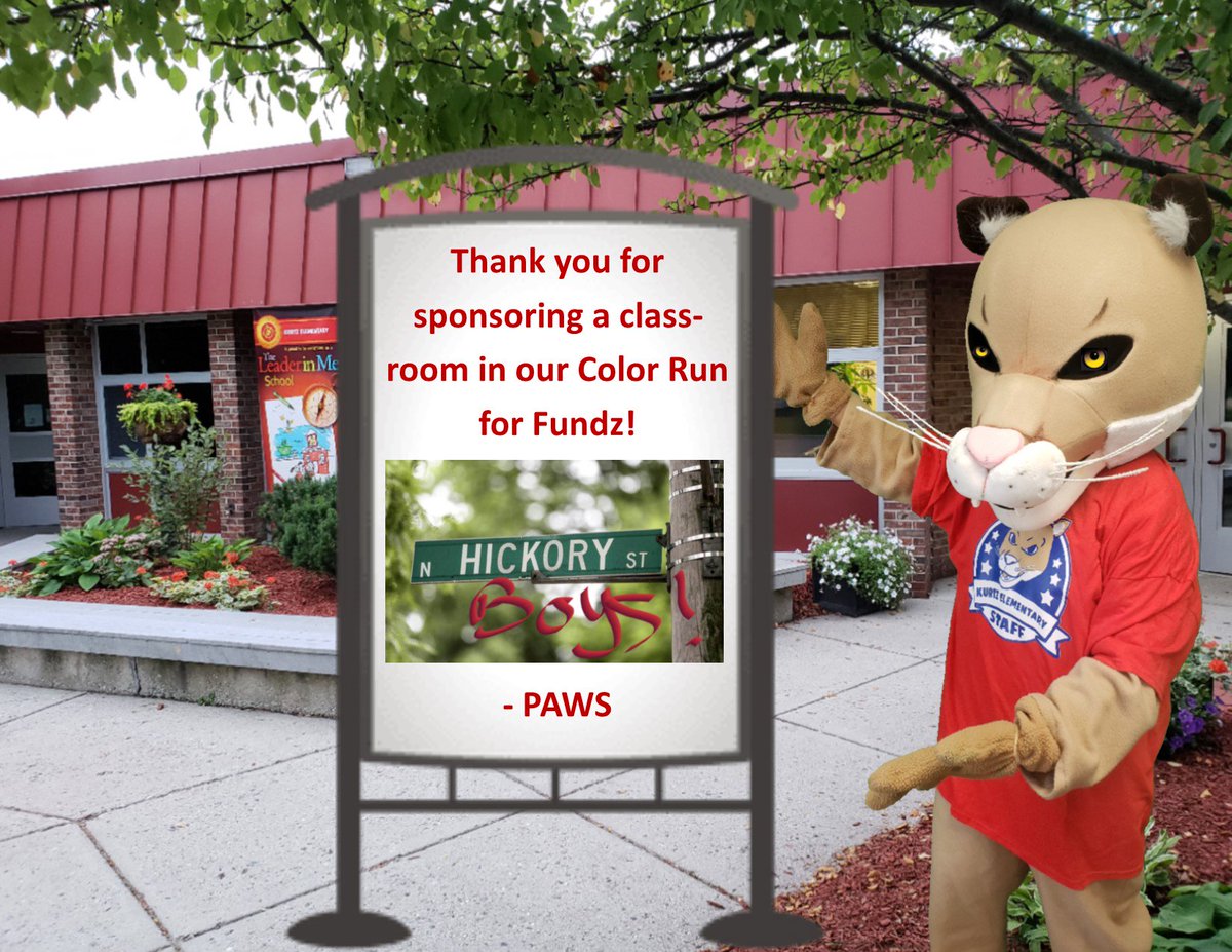 Thanks to the Hickory Street Boys for sponsoring a classroom in the Color Run for FUNDZ!  #kurtzpride