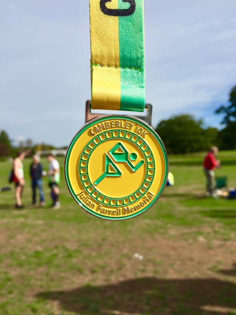 flparkrun's tweet photo. Great to see so many Frimley Lodgers running and volunteering at today’s @camberley10k That’s part one of the 10k triple done! https://t.co/SPYPeP8lQ6