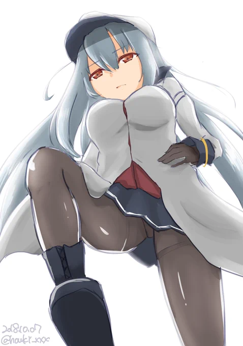 ガングート「貴様、気安いな……?」#艦これ版深夜の真剣お絵描き60分一本勝負#艦これ版真剣お絵描き60分一本勝負_20181007 