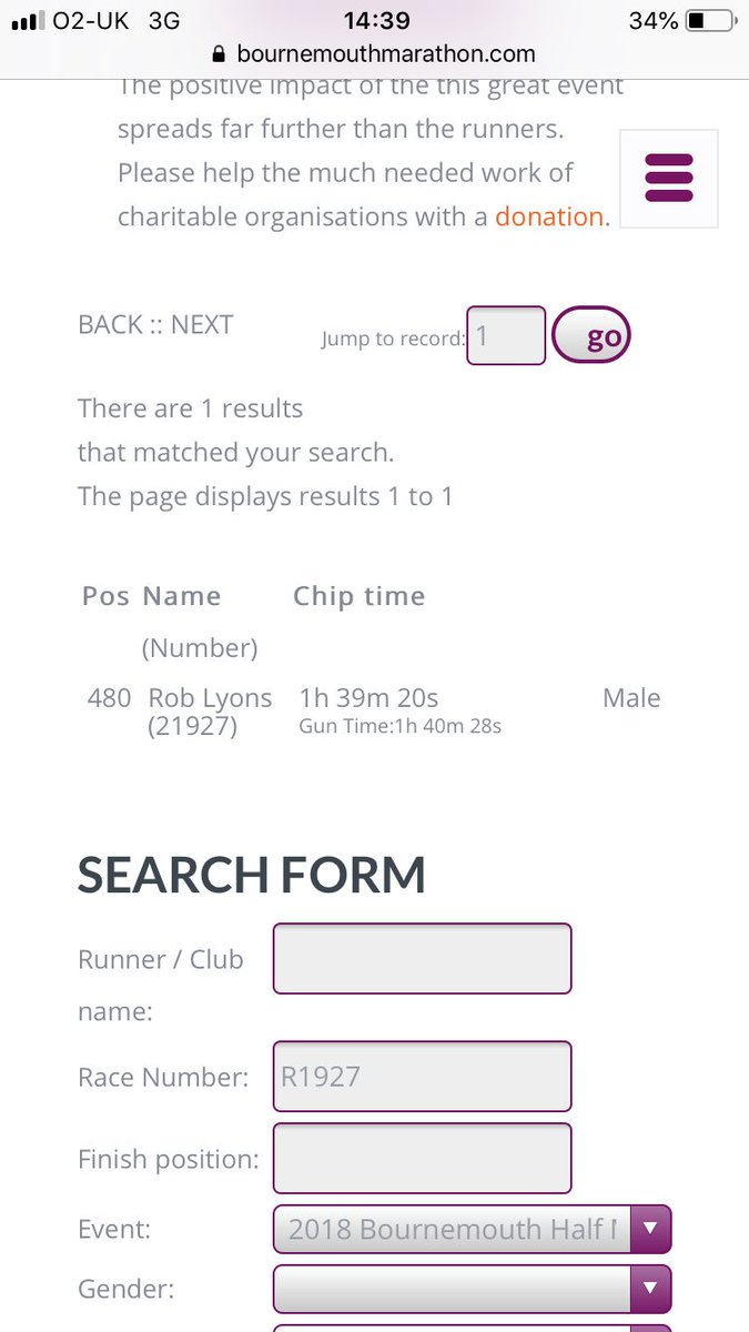 😊 New Half Marathon PB!! 💪🏻💪🏻 #bmf2018 #HalfMarathon #bournemouthmarathon