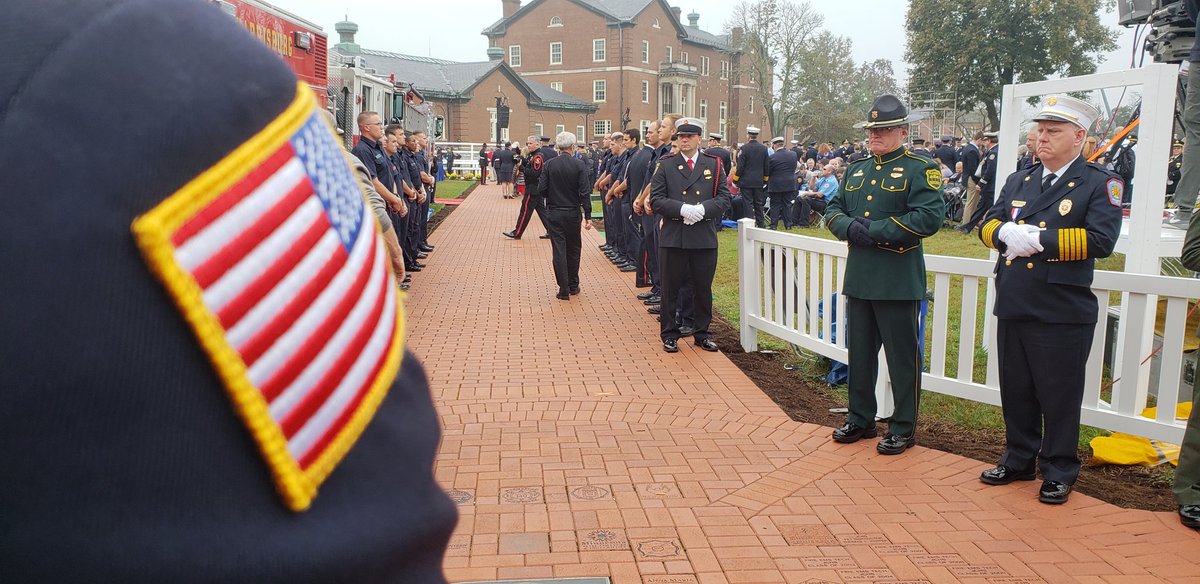 NFFF_News's tweet photo. The Fire Hero Families have arrived and the Memorial Service is getting ready to begin. This year 103 Fire Heros will be honored. #FireHero2018 https://t.co/dwIPS4BBTg