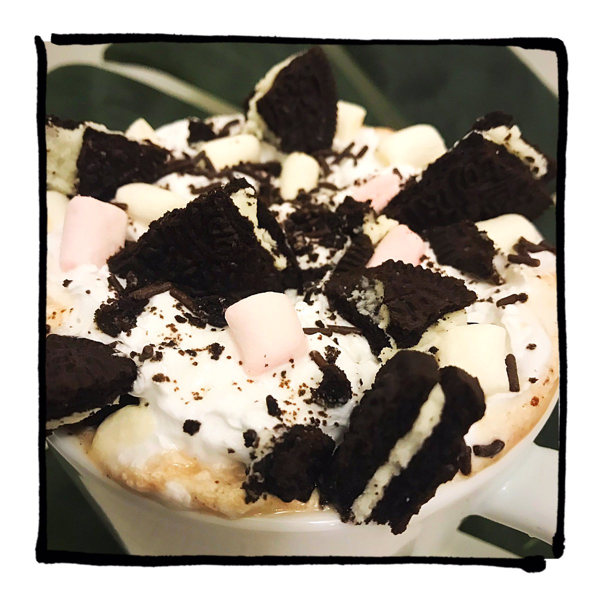 Autumn is here and so is our new range of hot chocolates! Chocolate Orange - Peanut Butter -  Mint 😍 say whaaat?! Classic Hot Chocolate with whipped cream, marshmallows, Oreo cookie crumble and chocolate sprinkles #vegan #veganlondon #vegancafe #lewisham #vgnldn #newcross #se8