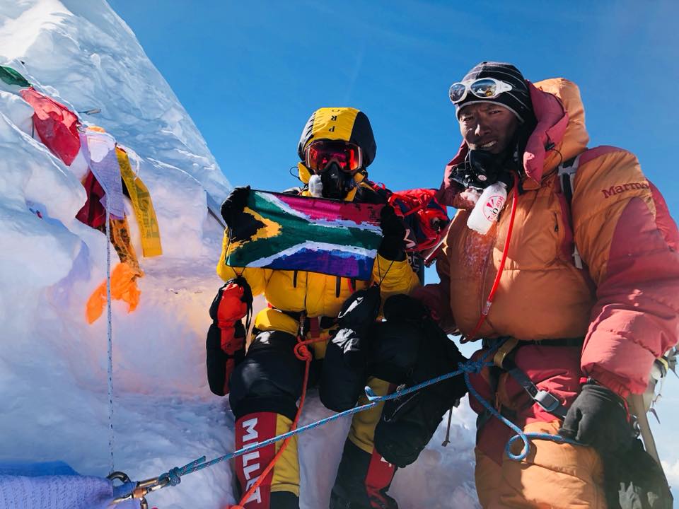 thehimalayan's tweet photo. Climbing #MtManaslu was really a lifetime experience, she said, adding that the climb was tough but awesome. My climb was for women’s empowerment, she added. 

#SouthAfrica #FirstSouthAfricanWoman  #McGill 

Photo: McGill  with Pasang Ongchu Sherpa
https://t.co/UZXUkrNTcd https://t.co/yzapBvu0md