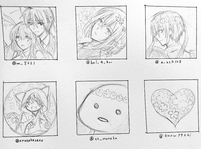 いいねした人のアイコンをシャーペンでさらさら自分の絵柄で描く を含むマンガ一覧 ツイコミ 仮