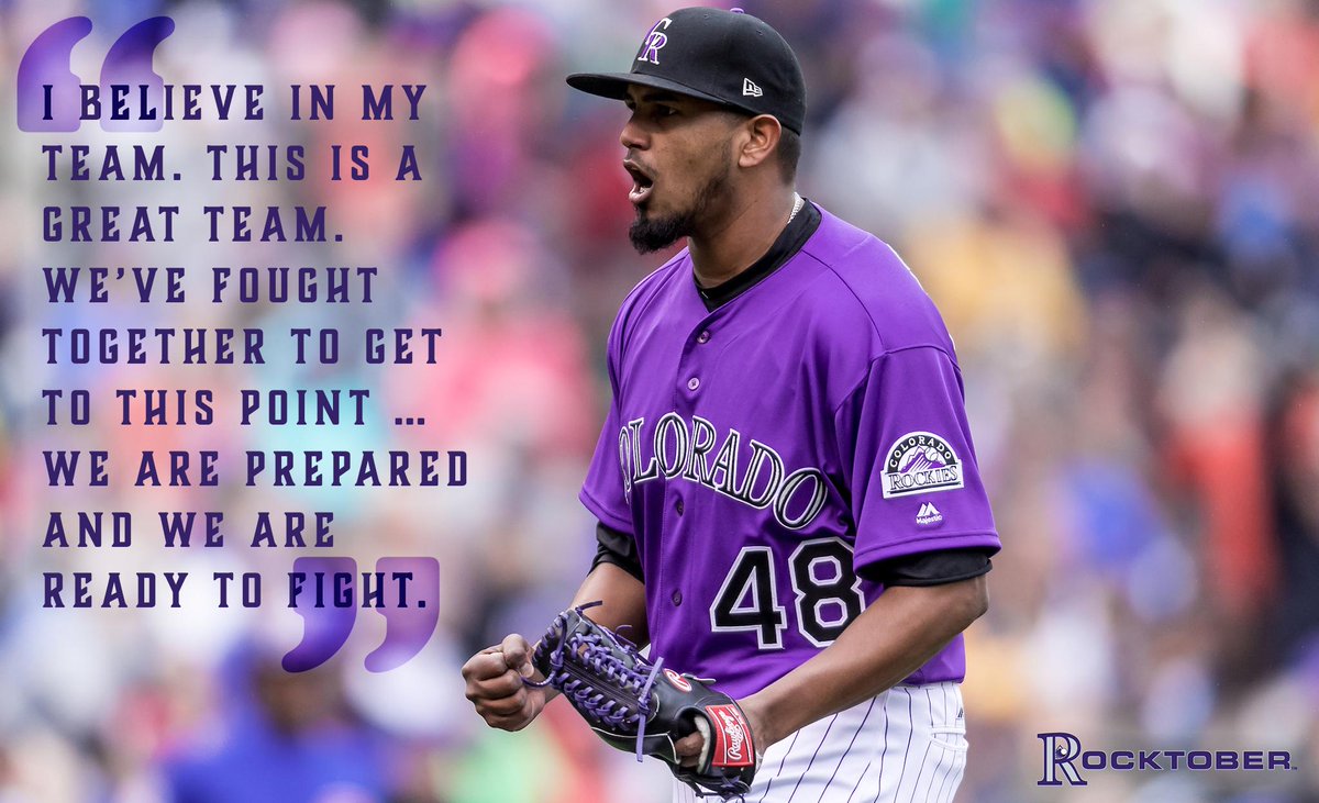 Our backs are against the wall, so let’s come out Rocky Balboa swinging!

#Rocktober