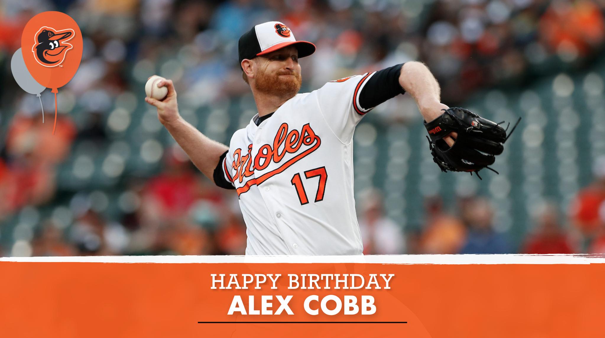 Happy 31st Birthday to Alex Cobb! Remessage to wish him a great day.  