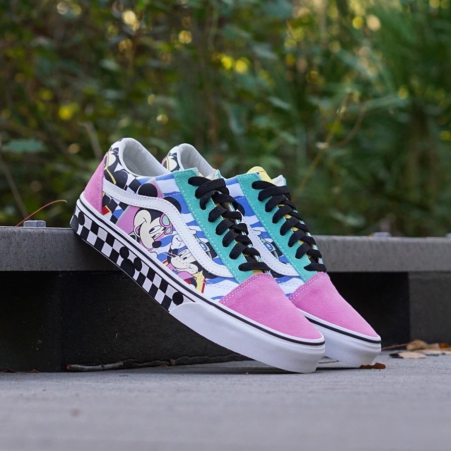 disney by vans old skool 80's mickey skate shoes