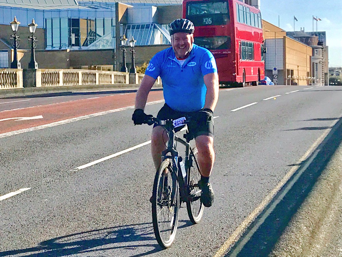 TVsAndyClarke's tweet photo. Go @AlanOShea &amp; team @softcat! Great performance at the #Palace2Palace #bikeride in #London for @PrincesTrust. 45 miles covered and lots of money raised. It was a pleasure following you today! 😊🙌🏻❤️☀️ https://t.co/XLGAD5WbYH