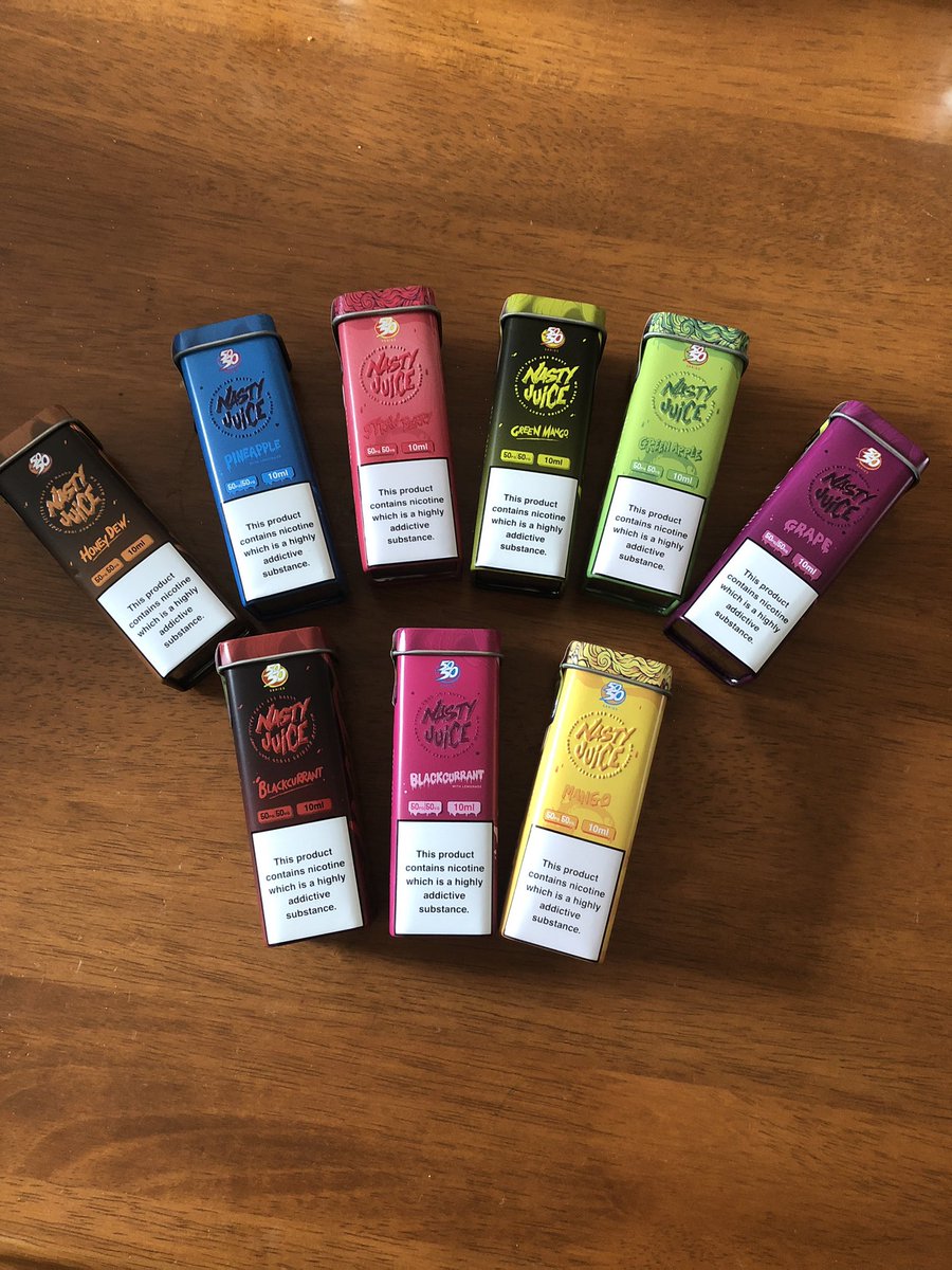 ArbiesVapes (@arbiesvapes) on Twitter photo 10ml 50/50 nasty juice in metal tins
Only £3 each amazing value everyday <a href="/ArbiesVapes/">ArbiesVapes</a> #westmidlands #blackheathmarket
#vape #vapefamily #vapeforlife 10ml 50/50 nasty juice in metal tins
Only £3 each amazing value everyday <a href="/ArbiesVapes/">ArbiesVapes</a> #westmidlands #blackheathmarket
#vape #vapefamily #vapeforlife