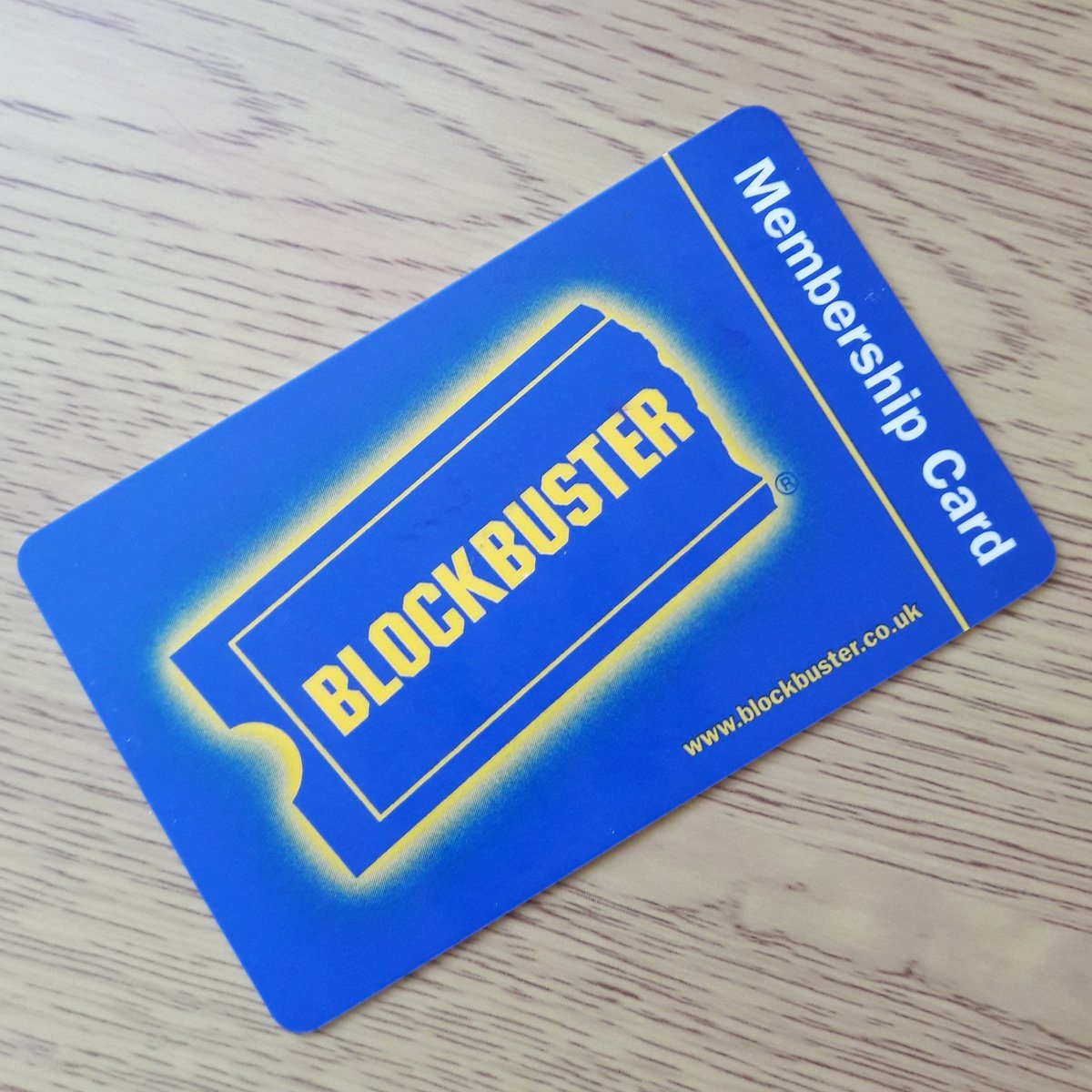 BeckyAndrews1's tweet photo. I feel like I should keep this for posterity #old #blockbustercard https://t.co/A9EB5AWYBl
