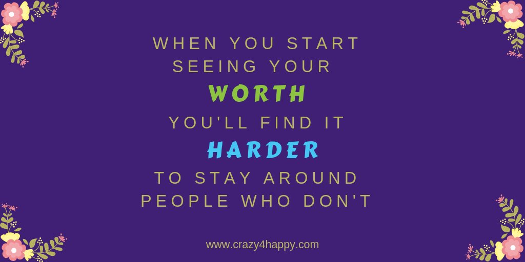 CrazyforHappy's tweet image. As it should be! Who wants to be around people that don't recognize how great you are. There is something to value in everyone. #valueeveryone #yourareworthit crazy4happy.com/you-are-worth-…