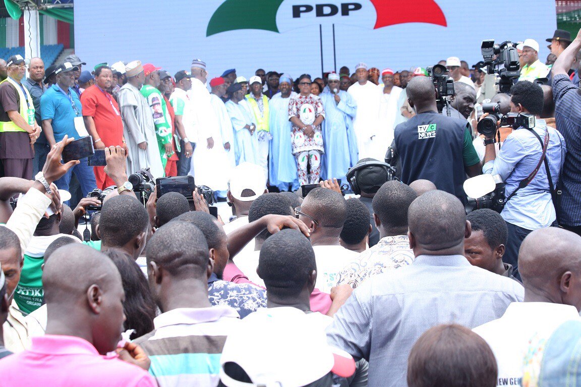 IAOkowa's tweet photo. On behalf of @OfficialPDPNig 2018 Special National Convention Planning C'ttee, I want to appreciate our presidential aspirants, our party leaders, particularly our Nat'l Chairman Prince @UcheSecondus for their role in making this convention a success.
#PDPpresidentialPrimaries https://t.co/mN3m3S1Kuc