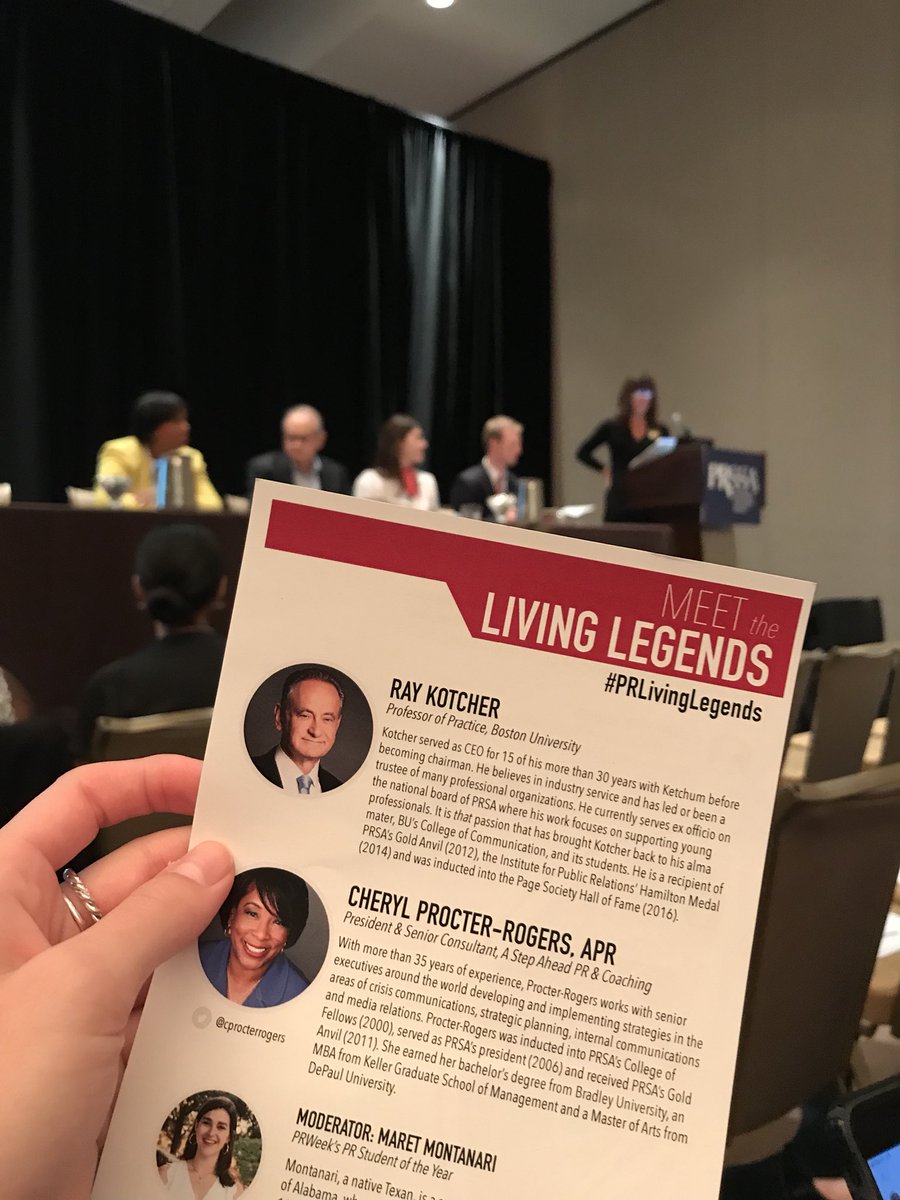 UAPRSSA's tweet photo. It’s #PRSSANC day three, and we’re starting the day with the Meet the Living Legends panel moderated by our very own @MaretMontanari! #PRLivingLegends https://t.co/w4AMNmd0JG