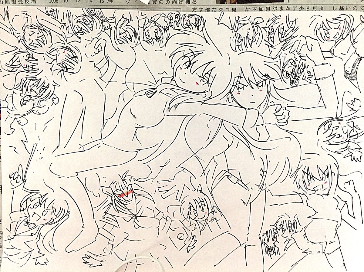 今までの投稿小説や漫画やブログなどで描いていたオリキャラ(女子部)大集合。 