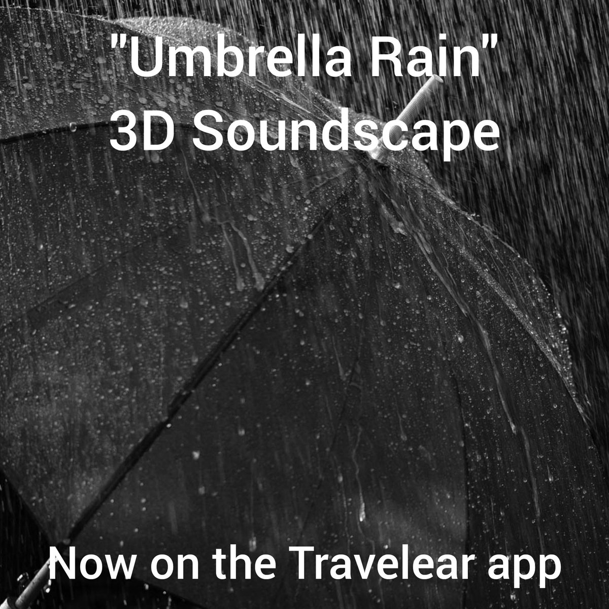 Travelear_'s tweet photo. Wooohoo it's #SoundscapeSunday! This week's 3D Soundscape is "Umbrella Rain", now available on the Travelear app. Battling wind and leaking umbrellas was challenging but I'm really happy with the result. Take a listen here https://t.co/RAMSbraFDC #3Daudio https://t.co/rm7xcMOHGR
