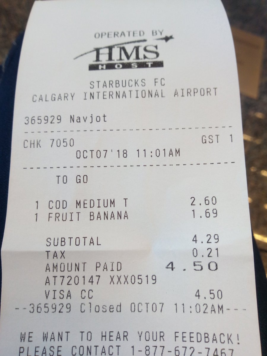 chikalovesworld's tweet photo. #InCalgary
#Starbucks
In Canada, I bought a cup of coffee at Starbucks for the first time!
Brewed coffee, tall size. $2.6
For paying by credit card, it's almost 240 yen something. Almost same?
My phone's telling a time in Toronto. I don't know how to be fixed automatically. https://t.co/e7uHmuklTr