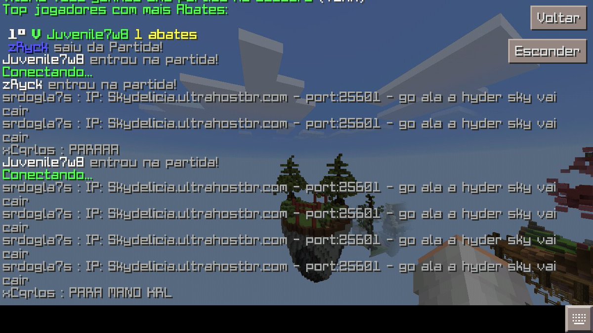 Oe <a href="/Skydeliciabr/">Skydelicia</a> Nao Consegue Crescer Sozinho E Vem No Servidor Da <a href="/HyderSky_/">HyderSky</a> Pra Dilvugar Servidor Pqp Apredem A Crescer Sozinho 

<a href="/JORNALMCPEofc/">JornalMcpe</a>