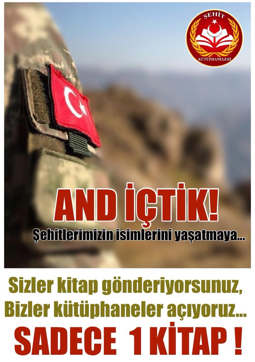 TMTsavunma's tweet photo. Sende okudugunu paylaş hadi,tozlu raflarda bekleyecegine temiz ellerde okunsun kitaplar.
kitapları yakmayın..bize verin
veya atıcak bi yeriniz yoksa..biz alırız.
140 tan fazla şehit kütüphanesi  açıldı,Sende @sehitkutuphane ‘lerine kitaplarını bağışla bizlere destek ol 🇹🇷 https://t.co/9Bztfzu1b7