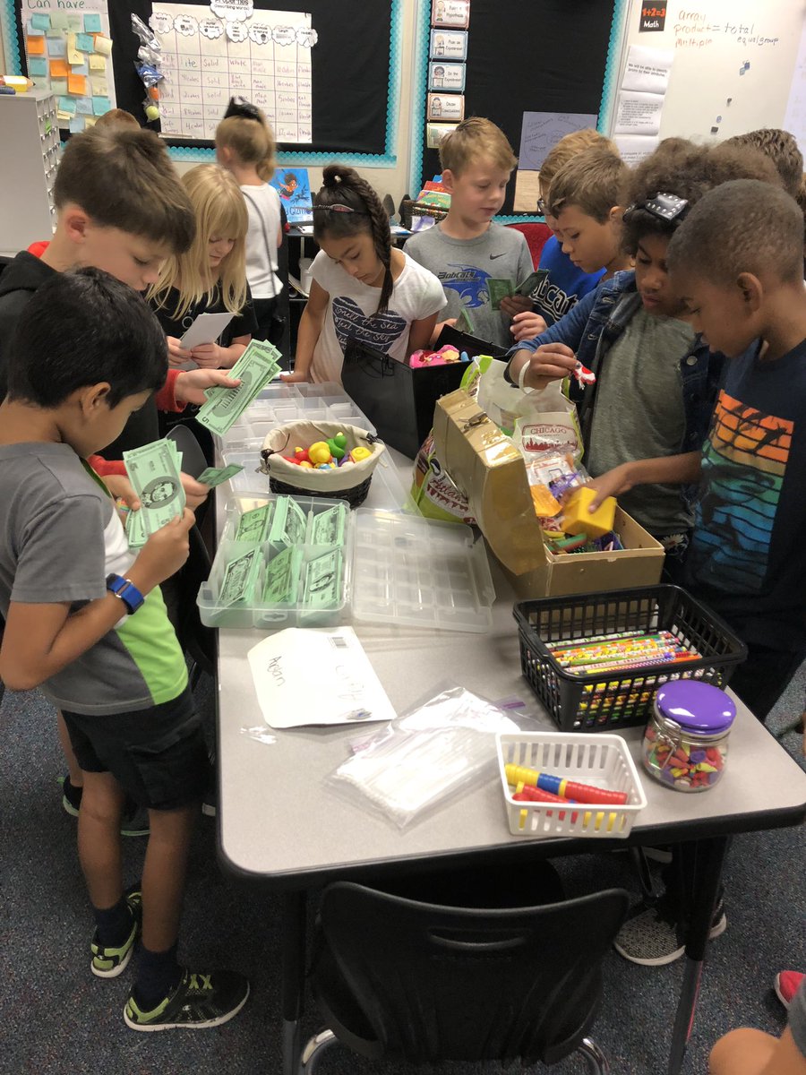 Economy system at its best! Earn money and spend the money. Which item is in highest demand and why does it cost more? <a href="/RoanokeRangers/">Roanoke Elementary</a>