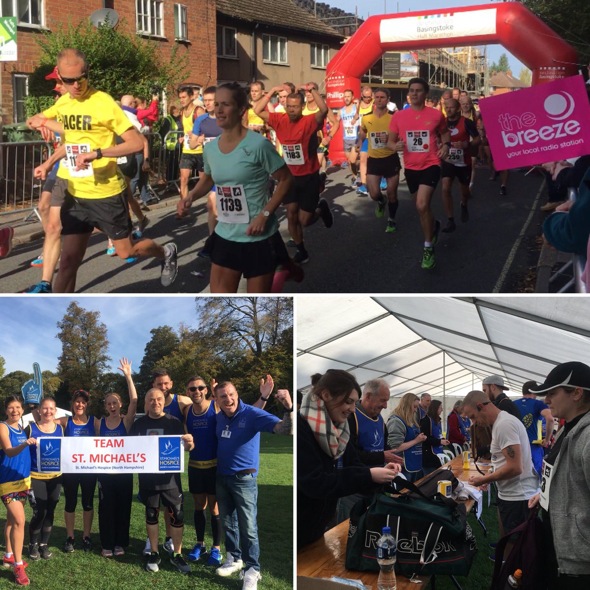 smhbasingstoke's tweet photo. Congratulations to all of this year’s #BasingstokeHalf runners, you were fantastic! A big thank you to everyone who took part in aid of the Hospice including our volunteers and Team St. Michael’s runners. We’re so grateful for all your support. https://t.co/mxKJQHQdOw
