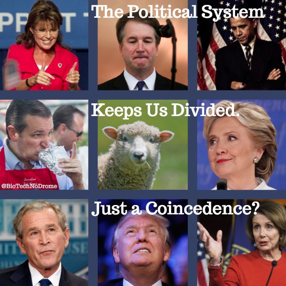 BioSpiracy's tweet photo. Ever Notice How Major Political Elections & Selections Are So Dang Good at Dividing Us Into 2 Equal Sides (That Hate & Fear Each Other) That We Never Think To Challenge the System Itself? #DivideAndConquer #TwoPartyTrap #MediaMemes @mediamonarchy @dum_phuk @yukamama @bbstcharles https://t.co/duibg0fQ01