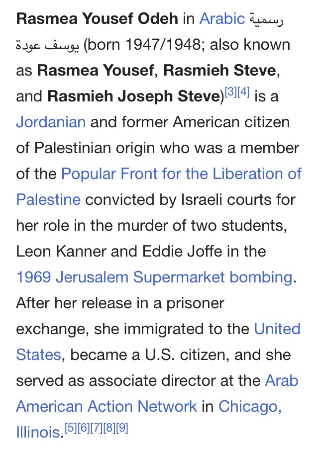 Linda Sarsour will only speak to extremist Jewish groups like JVP who invite her friend, Rasmea Odeh, a convicted terrorist who also committed immigration fraud, to be keynote speaker.