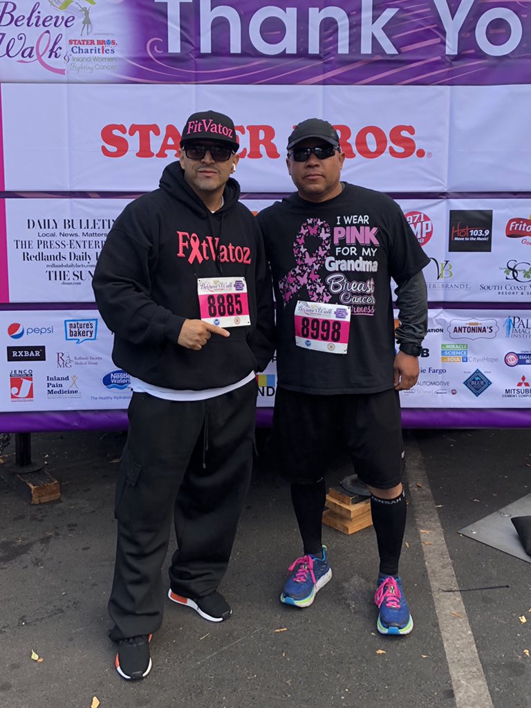 fitvatoz's tweet photo. Breast Cancer Awareness Believe Walk With The Homie Gilbert #FukkCancer https://t.co/SQ1KT3JGVm