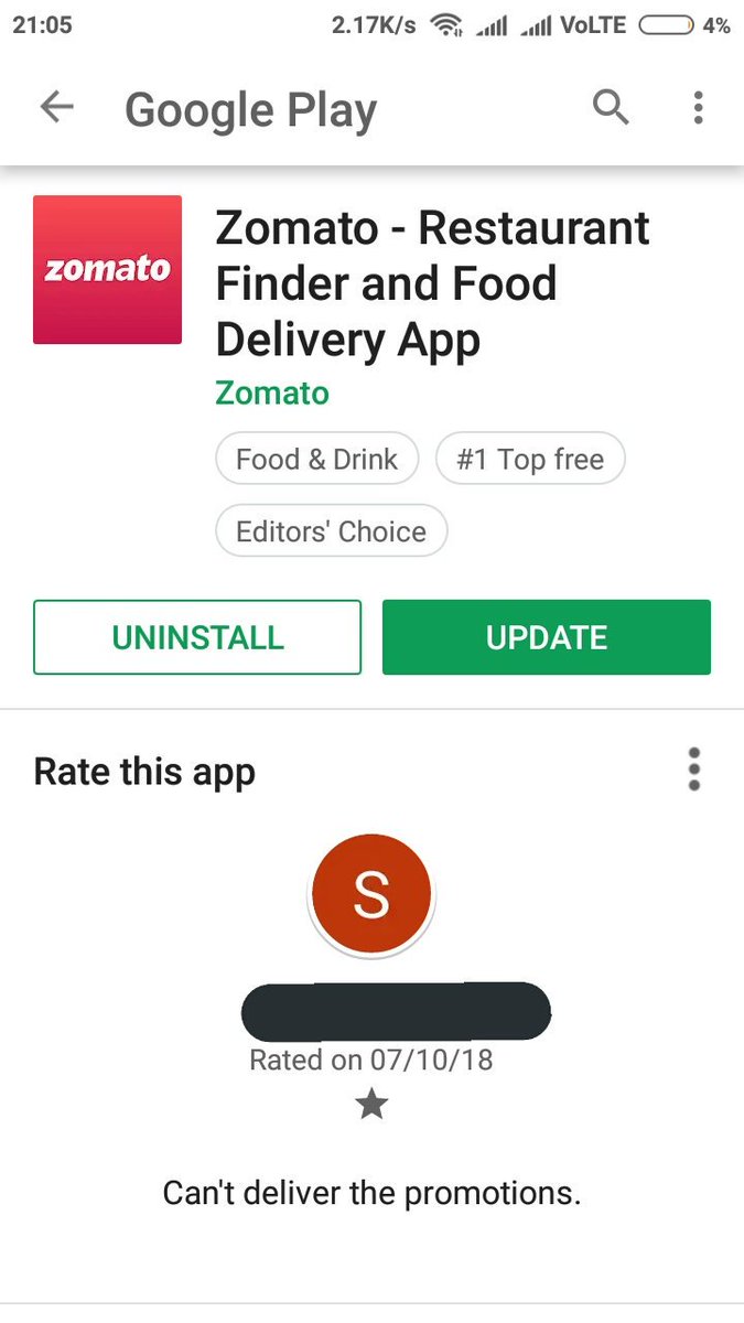 MyPage763's tweet photo. #1starZomato let's do this guys. Let them know our pain. I became fucking fool but didn't get my food ordered. #NoCookingSunday @ZomatoIN remember you couldn't fulfill the hunger of many men. This is your promotion right. Even we will show you our promotion. https://t.co/NEqvYrOuaz