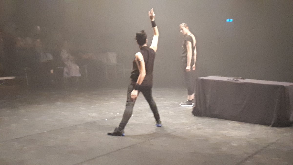 Wholodance_EU's tweet photo. Moments of #TwoPandoras: dance demo performance of #WhoLoDancE tools by #K. Danse and #InstitutoStocos at @Romaeuropa Festival #MACROTestaccio #Mattatoio https://t.co/zwP7sAL0za