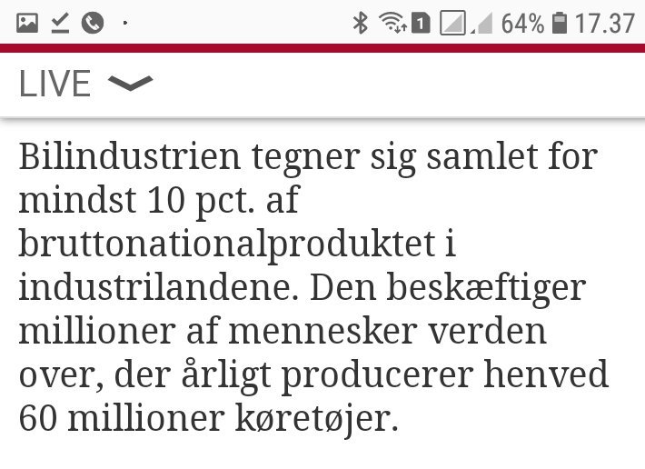 DR2 Deadline on Twitter: sender et klart signal til bilindustrien, om at de se at komme i gang med el-bilerne, da der vil komme en efterspørgsel. Sådan siger @mbredsdorff @