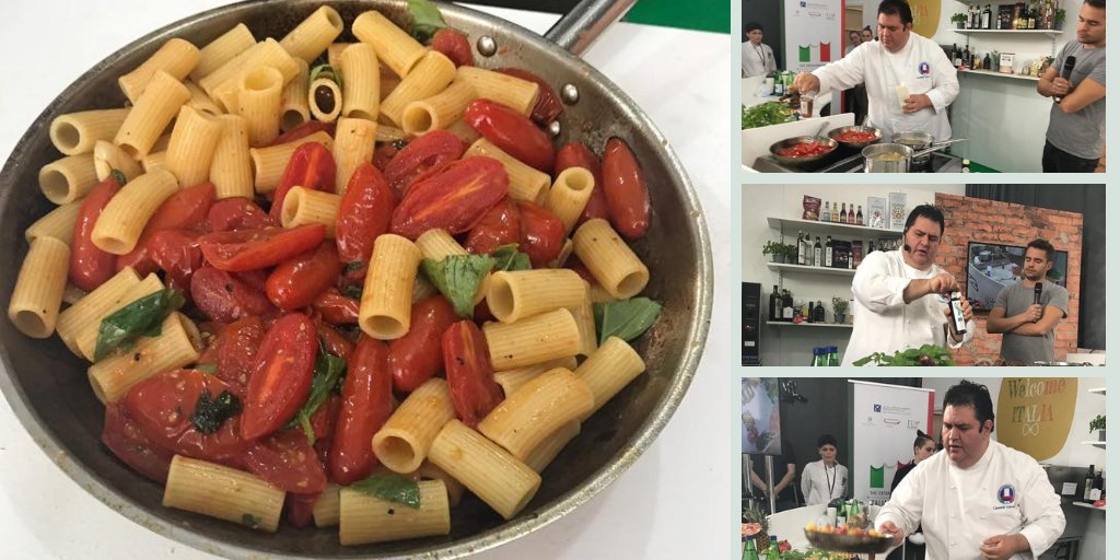 Cala il sipario sul <a href="/WELCOMEITALIAUK/">WELCOME ITALIA 2020</a>. Show cooking dello Chef Carmelo Carnevale, presidente dell'Associazione Professionale Cuochi Italiani nel Regno Unito e primo tradizionale con rigatoni "Antico Pastificio Zaffiri".

#WelcomeItaliaUK #PastaZaffiri