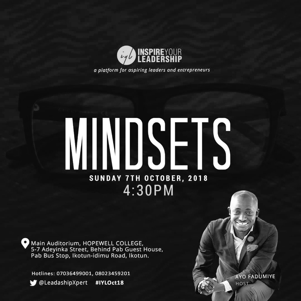 ayo_fadumiye's tweet photo. #IYLOct18 #MINDSETS begins now. You can still join us. https://t.co/Pou0tWHH06