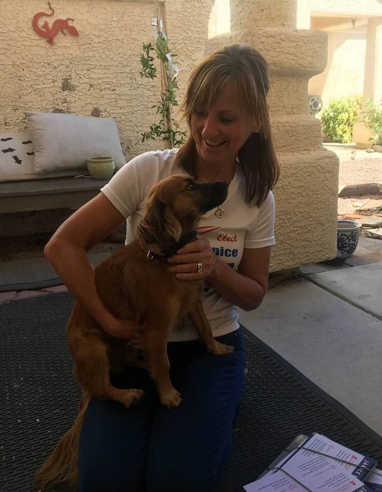 wesenfornevada's tweet photo. Louee the fur baby of our fellow neighbor wasn’t sure about me at first- but Louee quickly warmed up and joined Team Wesen today!

Lean more about Janice by visiting her website. https://t.co/0PqKF8AtTl
#Vegas #republicans #politics #Nevada #elections #AD34 https://t.co/OLYNpdIXIU