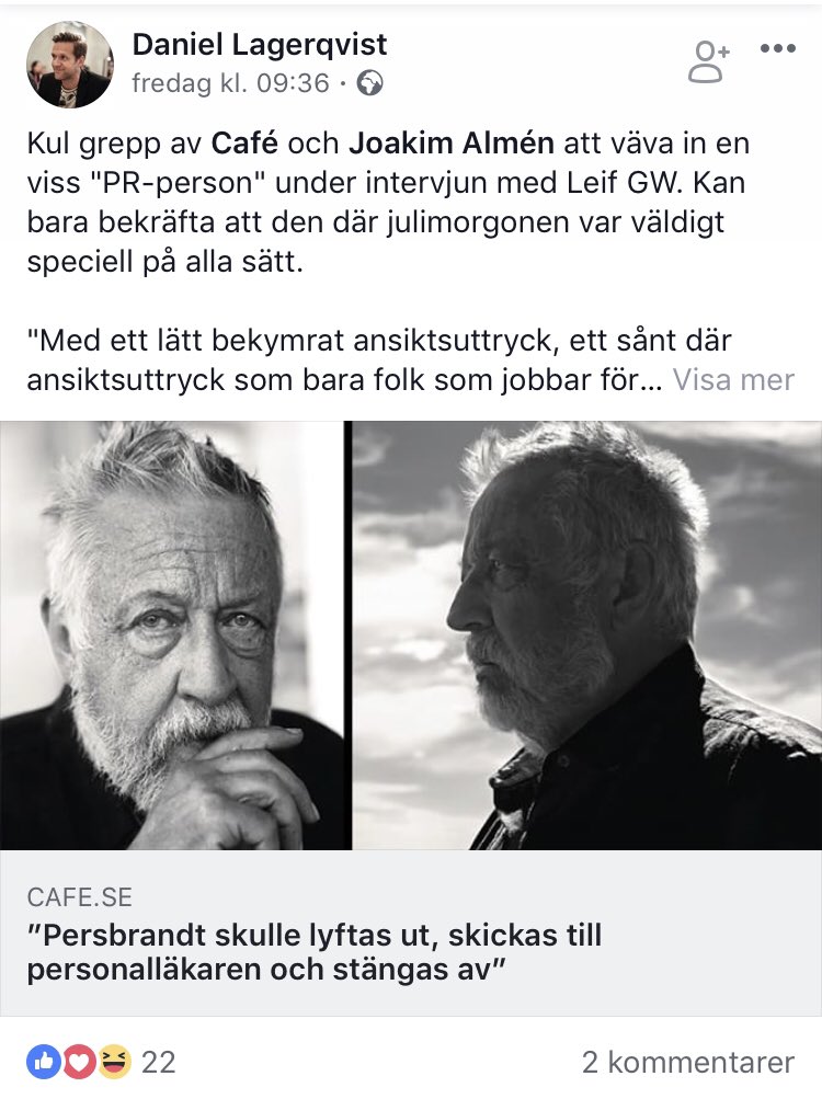 JoakimAlmen's tweet photo. @pontus_bark Discovery-mannen (tillika den nya Dan Panas) hade inget emot att vara Discovery-mannen. https://t.co/pPzKwLcq3m