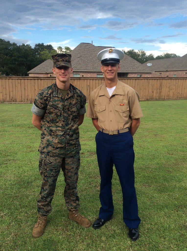 IbervilleAth1's tweet photo. Good luck to U.S. Marine Logan Dupont as he goes to California for his next phase of training and the Brusly Baseball Team wants to thank him for his Marine workout sessions the last few weeks, #bruslyalum #SemperFi https://t.co/xPJF7owZz6