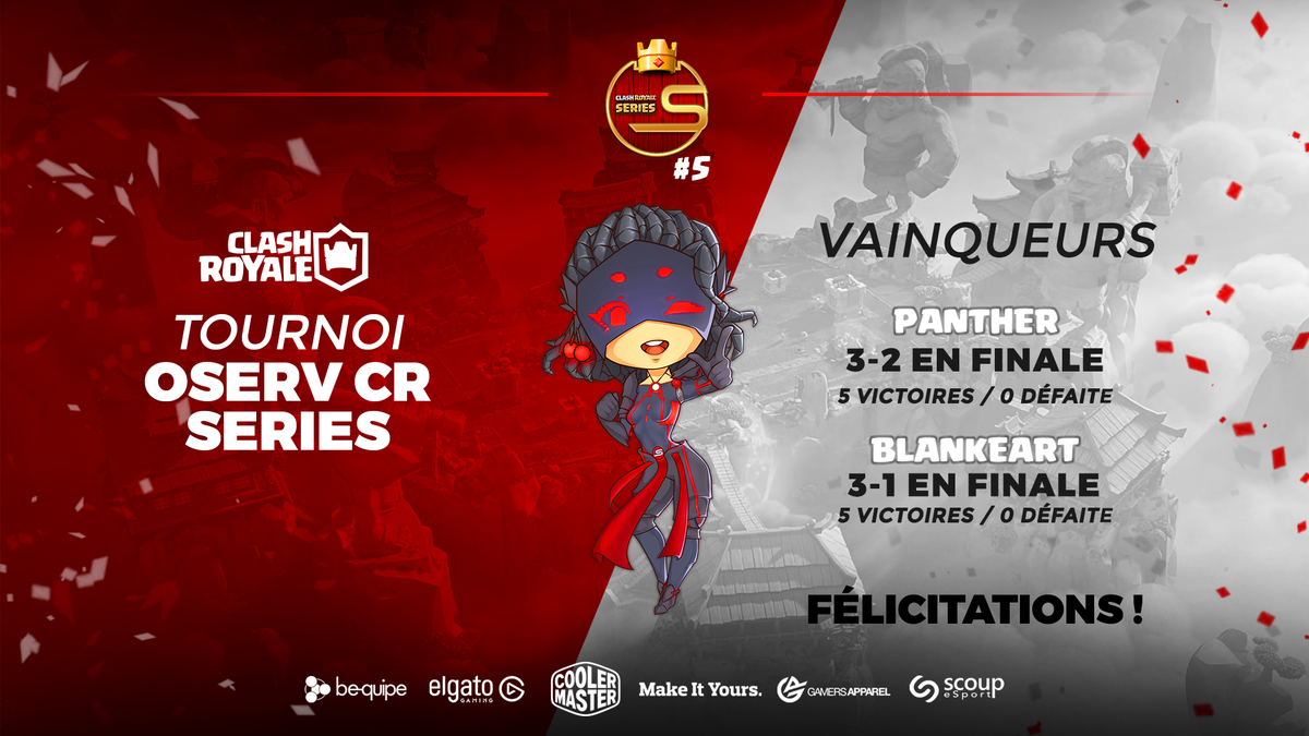 OservEsport's tweet photo. #CRSeries #Classement 🏆✨

Le second tournoi qualificatif @ClashRoyale vient de se finir. Du beau jeu fourni par les joueurs. On a donc nos 4 qualifiés pour la phase finale de ce soir 🔥

🎖 @Panther_Cr for @LcoeC
🎖 @Blankeart for @RNesport

🎧 Discord : https://t.co/uWH7D4nbEB https://t.co/41HmBUeEr4