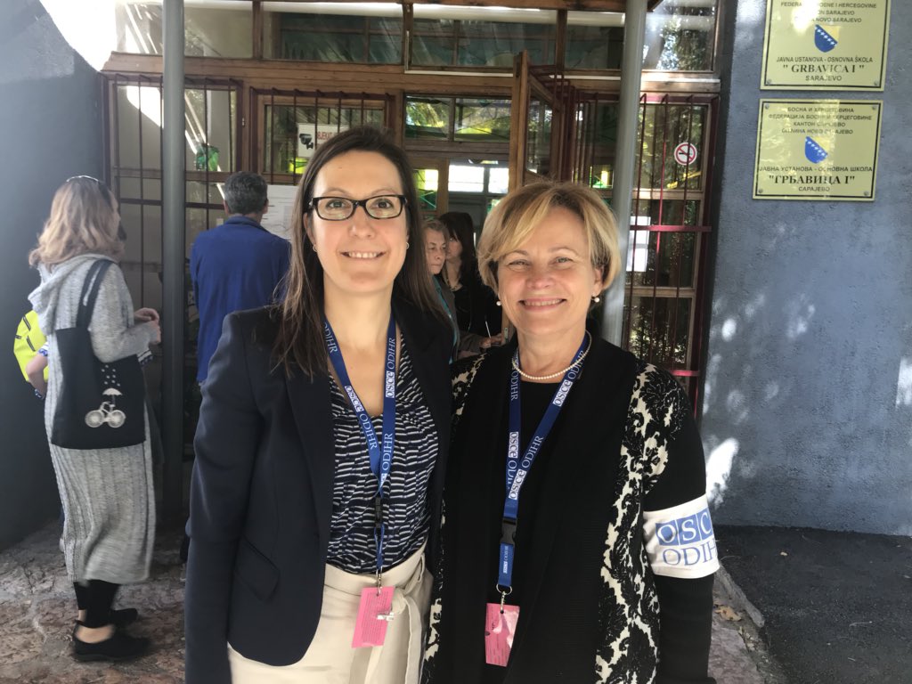 natopa's tweet photo. Polls soon to close in #BiHelections 8 @natopapress members &amp; staff observed the process today. Watch the international observers’ press conference tomorrow at 15:00 @osce_odihr @oscepa @PACE_News @Europarl_EN https://t.co/CyeTPbcUjt
