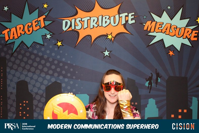 rachelrule's tweet photo. Public Relations Superhero right here... #CISIONSELFIE #PRSAICON https://t.co/a347uR5Ltx