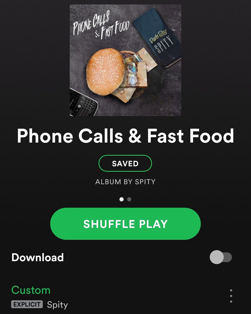 "Phone Calls &amp; Fast Food" officially available on all streaming platforms.
#Hiphop #Rap #New #Juice #NowPlaying
open.spotify.com/album/5LCz4B4Q…