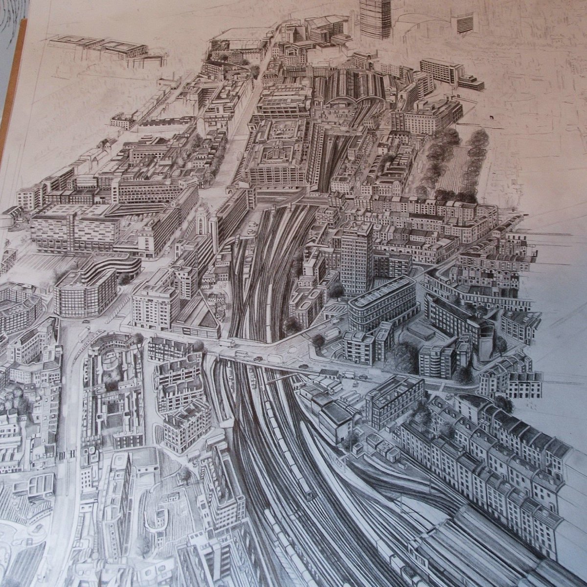 Work in progress by Paul Hiles Victoria, London