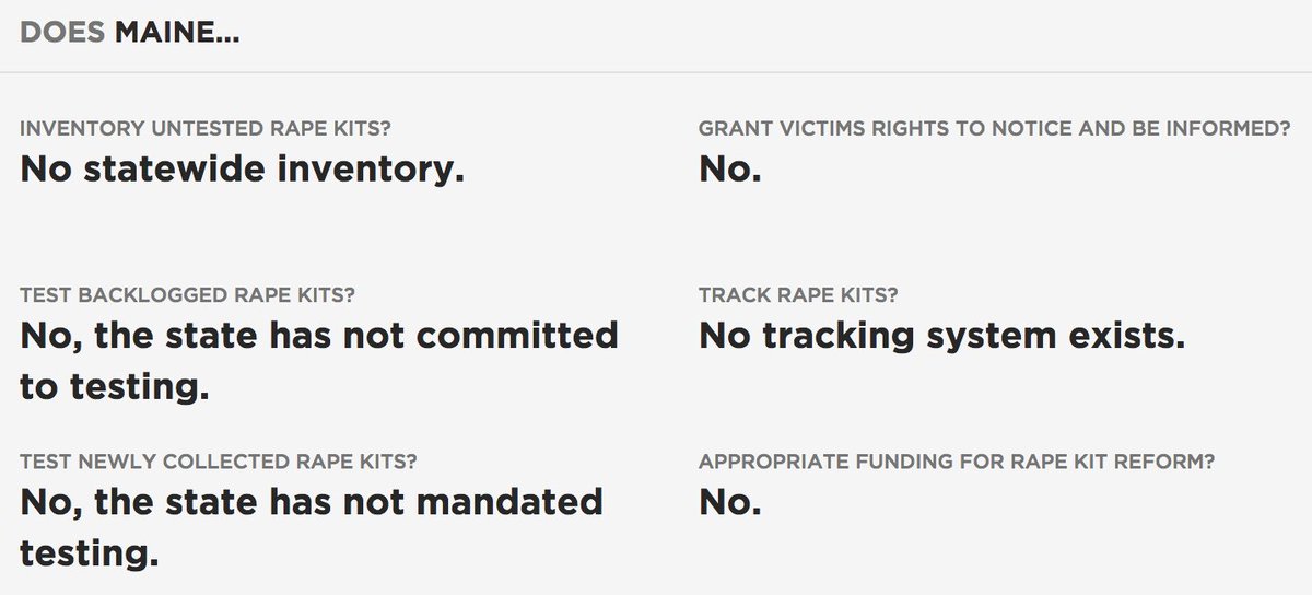 If <a href="/SenatorCollins/">Sen. Susan Collins</a> would like to work to make her hopes a reality, it looks like <a href="/ENDTHEBACKLOG/">ENDTHEBACKLOG.org</a> has some concrete suggestions, both for Maine (endthebacklog.org/maine), and the US as a whole. I donated; if you can, all help is welcome: give.endthebacklog.org