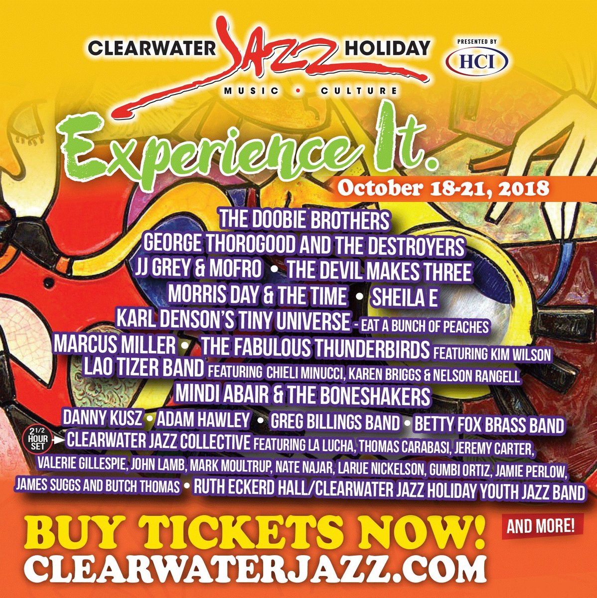 I am so excited to announce that I will be coming back home in just over a week to preform at Clearwater Jazz Holiday with Adam Hawley! I can’t wait hit the stage as a part of Adam’s ALL-STAR band at 3:30 pm on Thursday Oct. 18th! See ya there! <a href="/adamhawleymusic/">Adam Hawley</a> #adamhawleytour