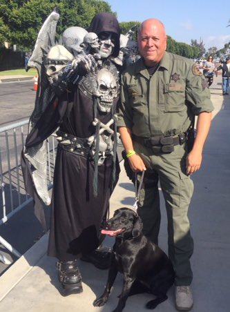 SEBLASD's tweet photo. #LASD SEB SWAT response personnel &amp; their canine partners working behind the scenes to keep today's @chargers game safe for all. Go #LAChargers! https://t.co/g5tdDhh12k