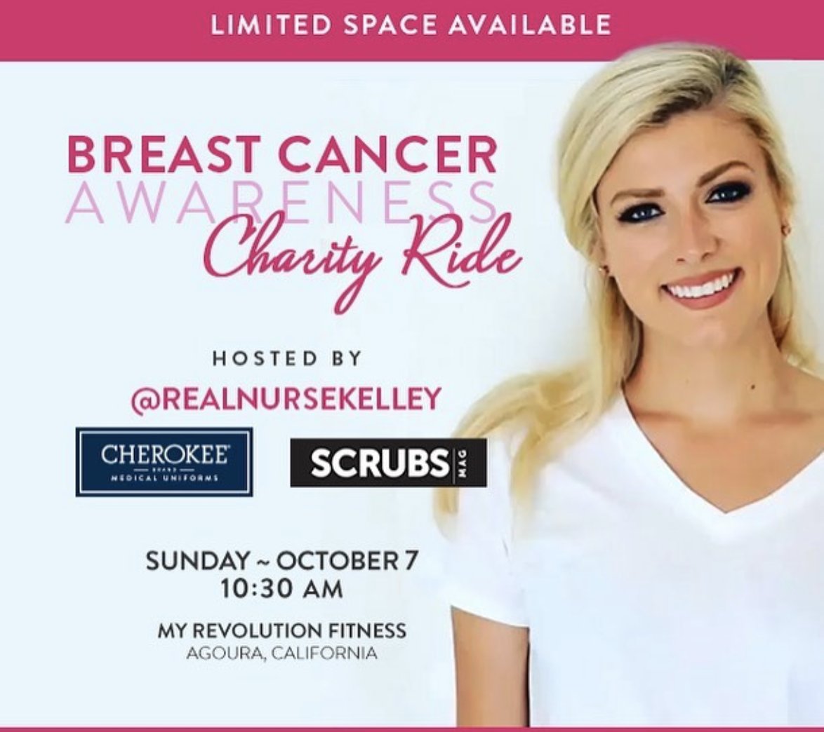 WanderlyNurses's tweet photo. Happening today!!  @myrevolutionfitness #BCAEvent to ride for Breast Cancer. Hosted by the one and only @RealNurseKelley 
#breastcancerawarenesscharityridesponsored by https://t.co/UKRyAAhO5q