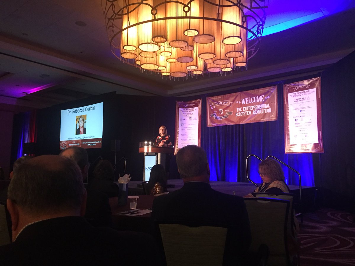 EntreEd (@entretalk) on Twitter photo Kicking off #NACCE2018 in Fort Worth. Looking forward to a great three days! <a href="/RebeccaCorbin7/">Rebecca Corbin, Ed.D.</a> Kicking off #NACCE2018 in Fort Worth. Looking forward to a great three days! <a href="/RebeccaCorbin7/">Rebecca Corbin, Ed.D.</a>