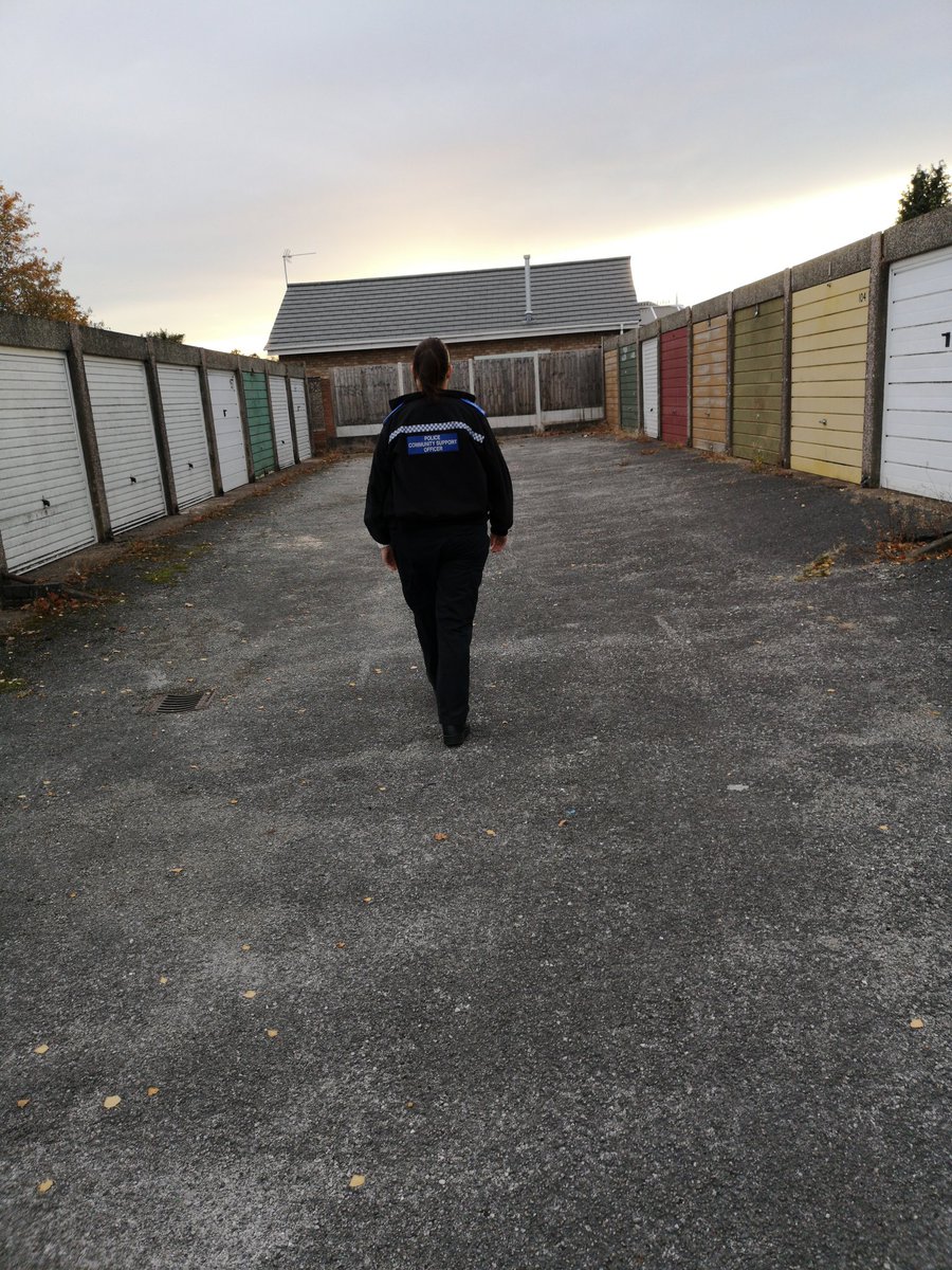 Officers from the Shirley Neighbourhood Policing Team are checking garage areas in Solihull Lodge for Stolen Vehicles #westmidlandspolice #highvispatrol #footpatrol #solihulllodge #shirleynpt