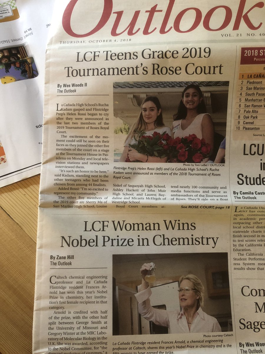 MY HOMETOWN NEWSPAPER THOUGHT THEIR LOCAL BEAUTY PAGEANT WAS A BIGGER STORY THAN A LADY WINNING A FUCKING NOBEL PRIZE